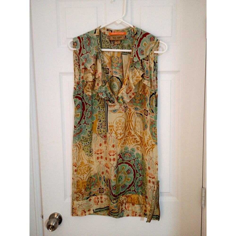 Women's Karen Zambos 100% Silk Dress Size Small - Picture 2 of 6